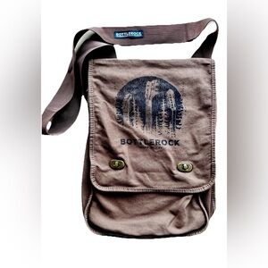 Bottlerock Festival Brown Canvas Messenger Bag